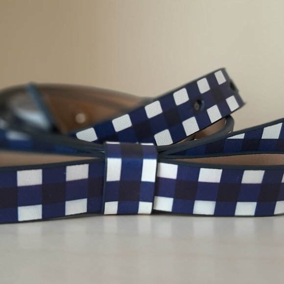 KATE SPADE - Leather ' Check Me Out' Belt - Size M - Picture 7 of 7